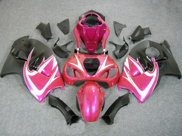 Carenado Moto Suzuki GSXR 1300 Hayabusa 1996-2007 - Rosa Blanco Negro