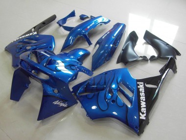 Carenados Moto Kawasaki ZX9R 1994-1997 - Azul Negro Llama