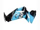 Carenado Moto Suzuki GSXR 600 / GSXR 750 2011-2024 - Negro Brillante Azul Claro