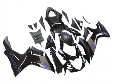 Carenado Moto Suzuki GSXR 600 / GSXR 750 2011-2024 - Negro Mate Gris Púrpura