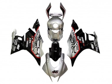 Carenado Moto Yamaha YZF R3/R25 2019-2021 - Plata Rojo Negro 46