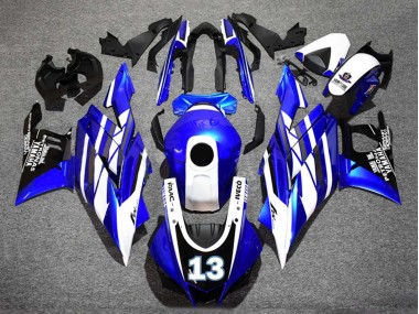 Carenado Moto Yamaha YZF R3/R25 2019-2021 - Azul Blanco Negro Yamalube Petronas 13