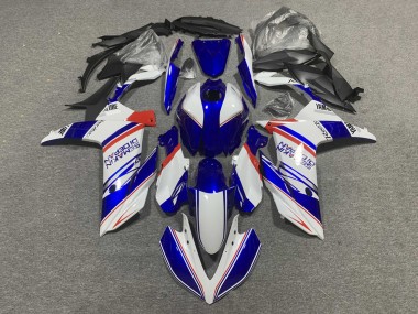 Carenado Moto Yamaha YZF R3/R25 2019-2021 - Blanco Azul Rojo Semakin Didepan
