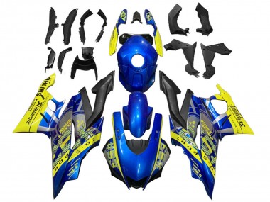Carenado Moto Yamaha YZF R3/R25 2019-2021 - Amarillo Azul Negro Motul