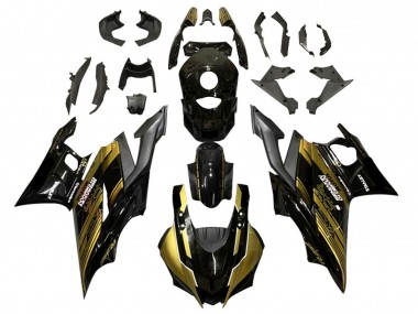 Carenado Moto Yamaha YZF R3/R25 2019-2021 - Oro Negro Brillante Semakin Didepan