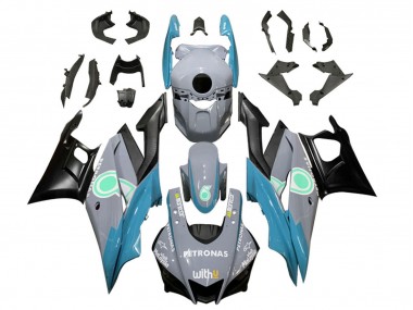 Carenado Moto Yamaha YZF R3/R25 2019-2021 - Nardo Gris Azul Negro Petronas