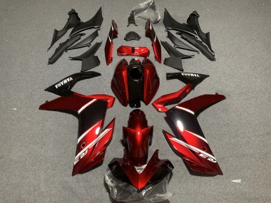 Carenado Moto Yamaha YZF R3/R25 2019-2021 - Rojo Blanco Negro Brillante