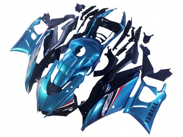 Carenados Moto Yamaha YZF R3/R25 2022-2024 - Azul Blanco Rojo Negro