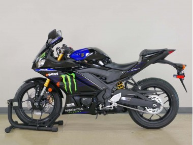 Carenado Moto Yamaha YZF R3/R25 2022-2024 - Azul Verde Negro Monstruo Yamalube ENEOS
