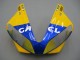 Carenado Moto Yamaha YZF 1000 R1 2000-2001 - Blanco Amarillo Azul Motul Camello