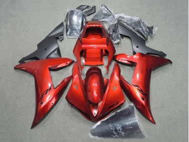 Carenados Moto Yamaha YZF 1000 R1 2002-2003 - Rojo Negro Mate