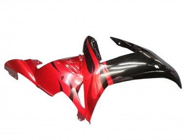 Carenado Moto Yamaha YZF 1000 R1 2002-2003 - Negro Brillante Rojo Llama