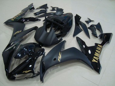 Carenado Moto Yamaha YZF R1 2004-2006 - Negro Brillante Negro Mate Oro