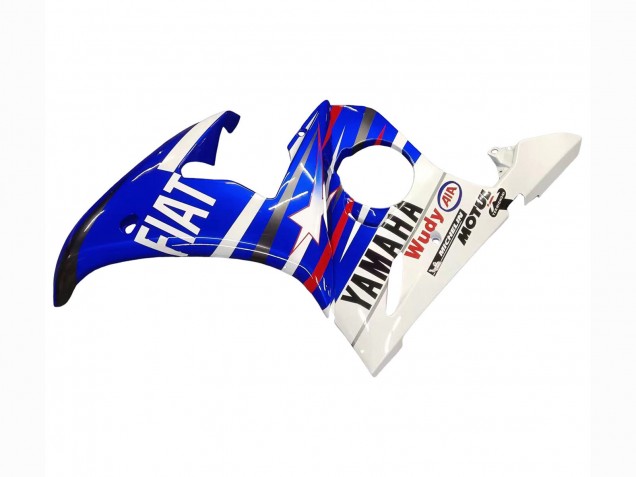 Carenado Moto Yamaha YZF R6S 2006-2009 - Blanco Azul Fiat Motul Kastinee