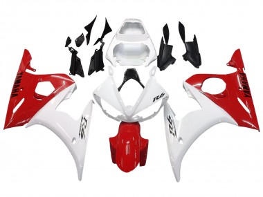 Carenado Moto Yamaha YZF R6S 2006-2009 - Blanco Rojo