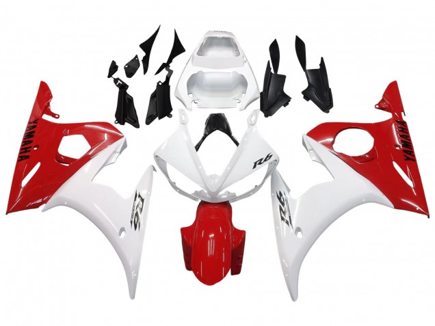 Carenado Moto Yamaha YZF R6S 2006-2009 - Blanco Rojo