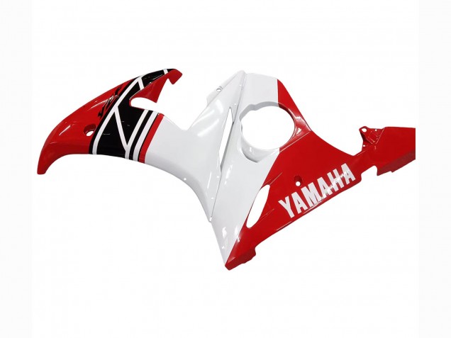 Carenados Moto Yamaha YZF R6S 2006-2009 - Blanco Rojo Negro Brillante