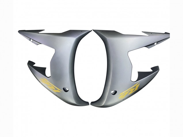 Carenado Moto Yamaha YZF R6S 2006-2009 - Gris Mate Negro Mate Oro Calcomanías
