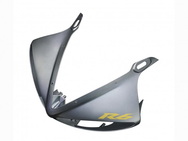 Carenado Moto Yamaha YZF R6S 2006-2009 - Gris Mate Negro Mate Oro Calcomanías