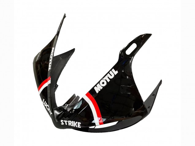 Carenado Moto Yamaha YZF R6S 2006-2009 - Negro Brillante Rojo Blanco Lucky Strike Motul