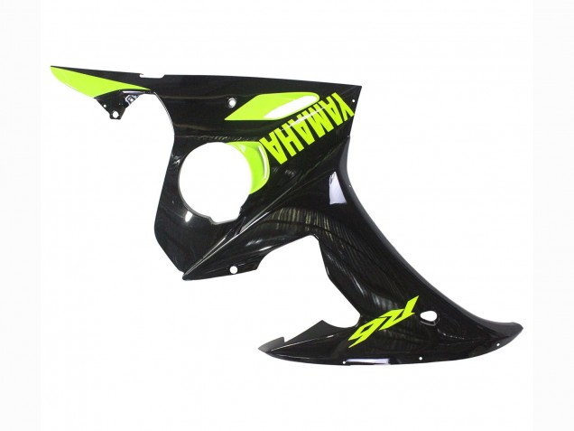 Carenado Moto Yamaha YZF R6S 2006-2009 - Negro Brillante Neon Amarillo