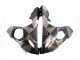 Carenado Moto Yamaha YZF R6S 2006-2009 - Gris Negro Mate Geométrico