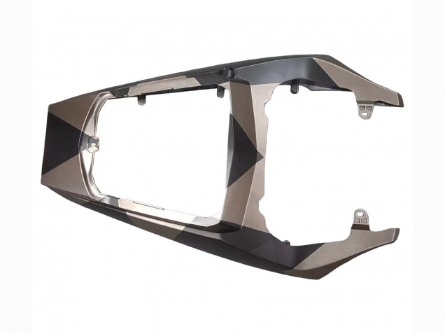 Carenado Moto Yamaha YZF R6S 2006-2009 - Gris Negro Mate Geométrico