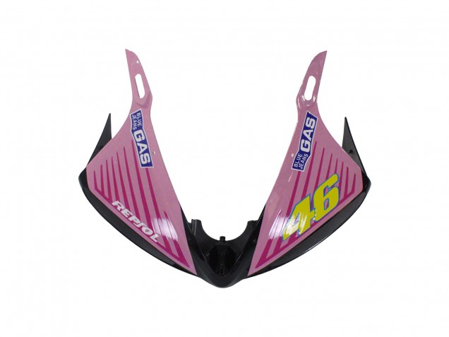 Carenado Moto Yamaha YZF R6S 2006-2009 - Amarillo Rosa Negro Brillante Rossi Repsol 46