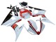 Carenado Moto Yamaha YZF R6S 2006-2009 - Blanco Rojo Negro Brillante