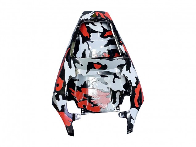 Carenado Moto Yamaha YZF R6S 2006-2009 - Negro Rojo Gris Camouflage