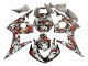 Carenado Moto Yamaha YZF R6S 2006-2009 - Negro Rojo Gris Camouflage