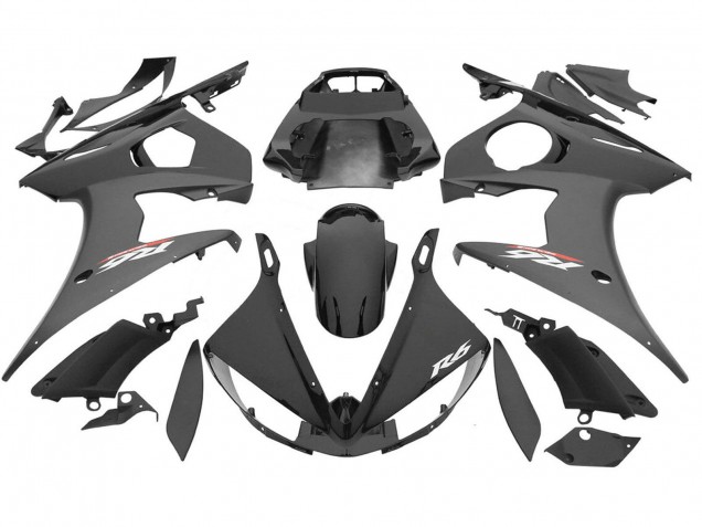Carenado Moto Yamaha YZF R6S 2006-2009 - Negro Brillante Negro Mate
