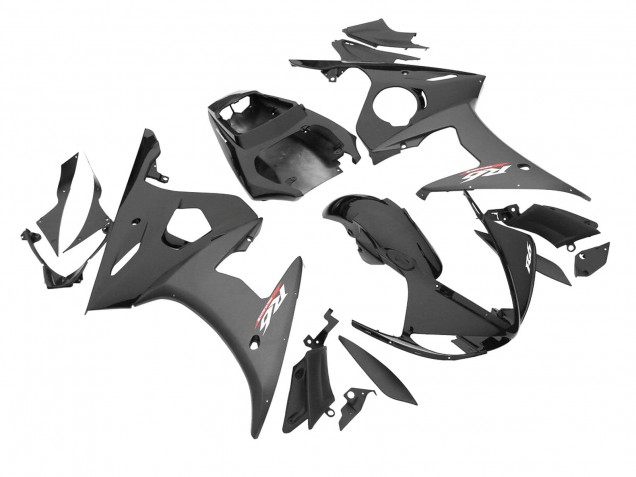 Carenado Moto Yamaha YZF R6S 2006-2009 - Negro Brillante Negro Mate