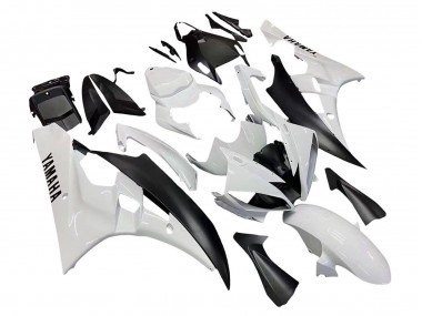 Carenado Moto Yamaha YZF 600 R6 2006-2007 - Blanco Negro Mate