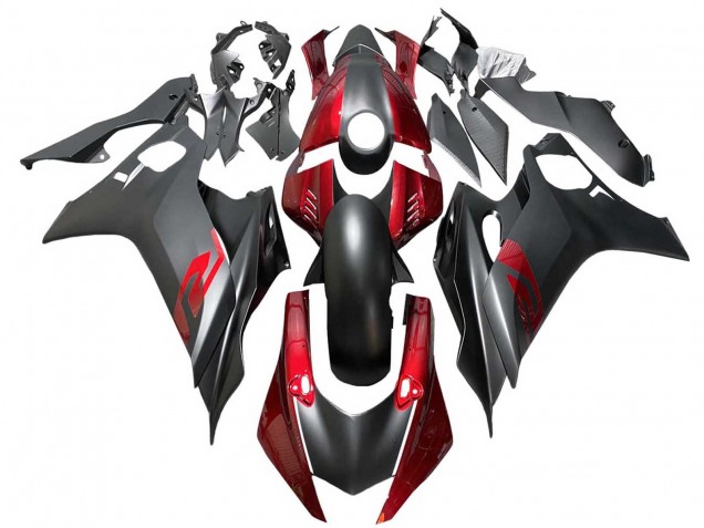 Carenado Moto Yamaha YZF 600 R6 2017-2023 - Rojo Negro Mate