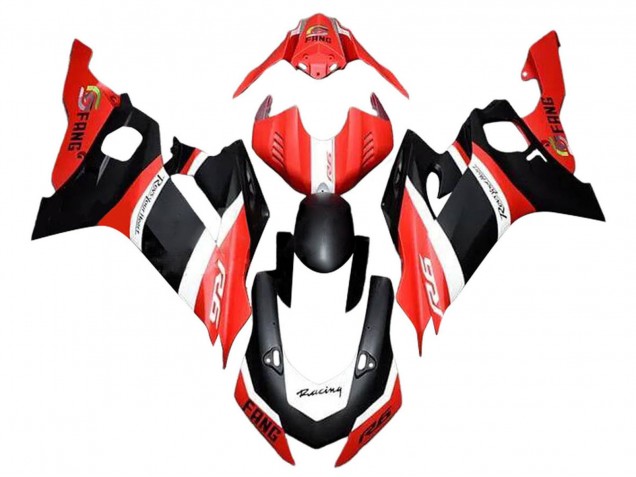 Carenado Moto Yamaha YZF 600 R6 2017-2023 - Rojo Blanco Negro Mate