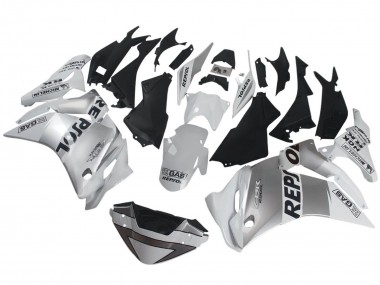 Carenado Moto Honda CBR250RR 2011-2015 - Plata Blanco Negro Repsol