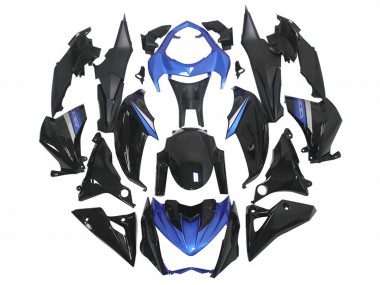 Carenado Moto Kawasaki Z1000 2014-2019 - Azul Negro Brillante