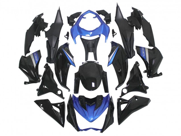 Carenado Moto Kawasaki Z1000 2014-2019 - Azul Negro Brillante