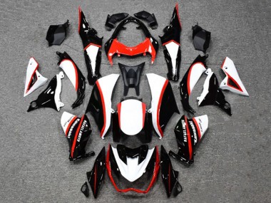 Carenado Moto Kawasaki Z1000 2014-2019 - Negro Brillante Blanco Rojo
