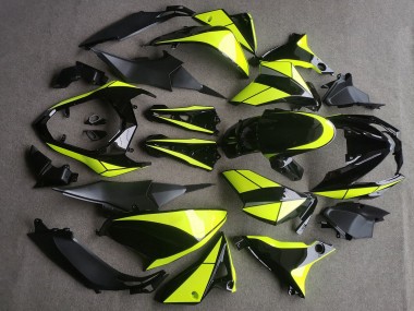 Carenado Moto Kawasaki Z800 2013-2018 - Negro Brillante Neon Amarillo