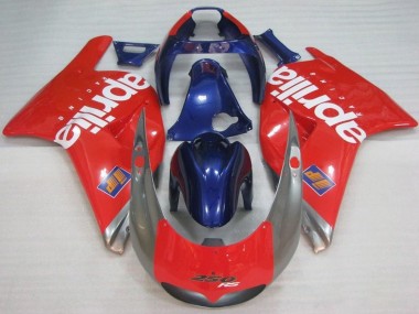 Carenado Moto Aprilia RS250 1995-1997 - Rojo Plata Azul Blanco