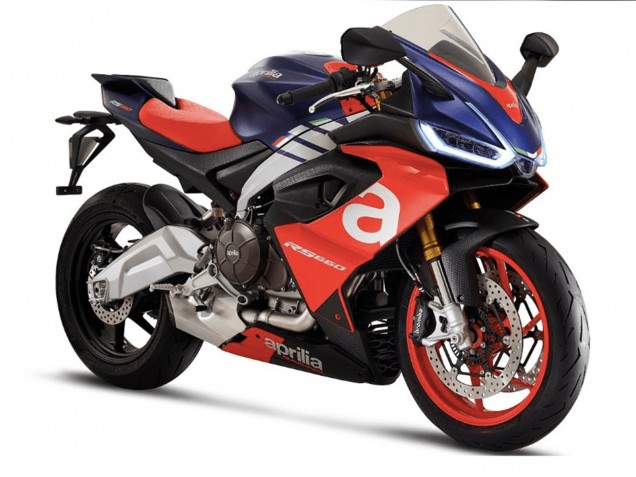 Carenado Moto Aprilia RS660 2020-2024 - Azul Mate Rojo Plata