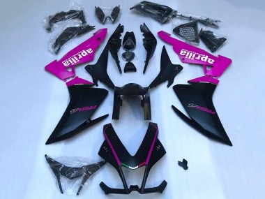 Carenado Moto Aprilia RSV4 1000 2009-2015 - Negro Mate Rosa