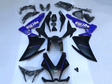 Carenado Moto Aprilia RSV4 1000 2009-2015 - Negro Mate Azul