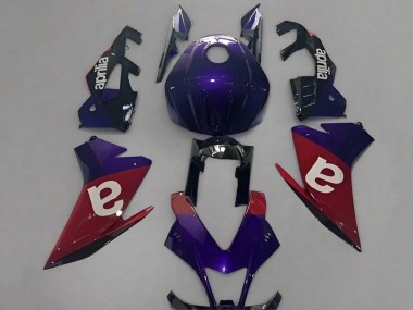 Carenado Moto Aprilia RSV4 1000 2009-2015 - Púrpura Rojo
