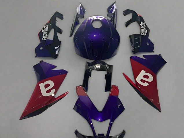 Carenado Moto Aprilia RSV4 1000 2009-2015 - Púrpura Rojo