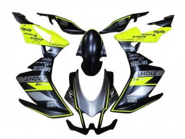 Carenado Moto Aprilia RSV4 1000 2009-2015 - Negro Mate Gris Verde
