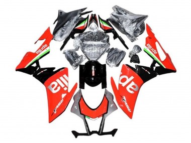 Carenado Moto Aprilia RSV4 1000 2009-2015 - Rojo Plata Negro Verde Blanco