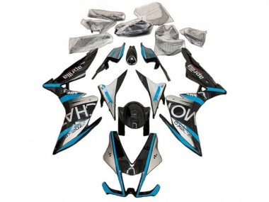 Carenado Moto Aprilia RSV4 1000 2009-2015 - Plata Negro Azul